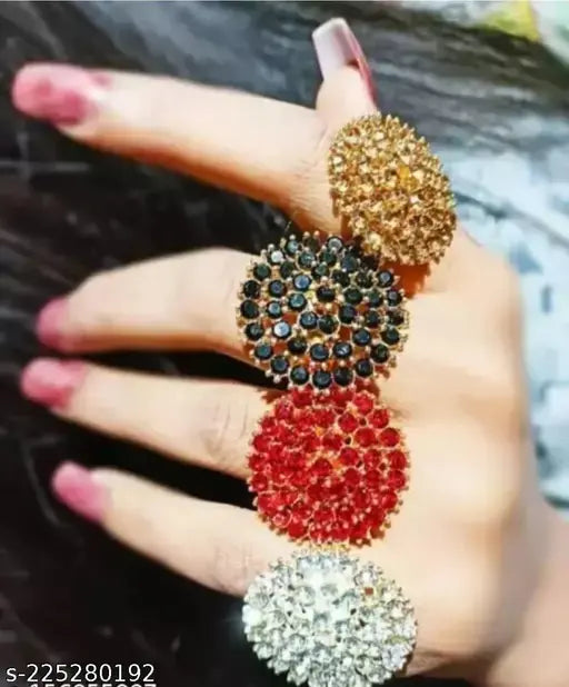 Lustrelia Sizzling Bejeweled Rings