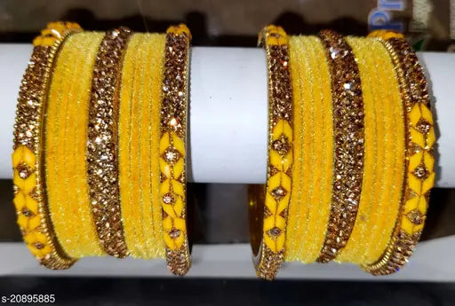 Lustrelia Vibrant Velvet Bangle Set