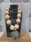 Lustrelia Vintage Wooden Beaded Necklace